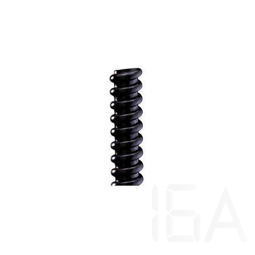 Gewiss gégecső, 25mm-es Diflex, gumírozott, fekete, PVC, spirális, DX30125