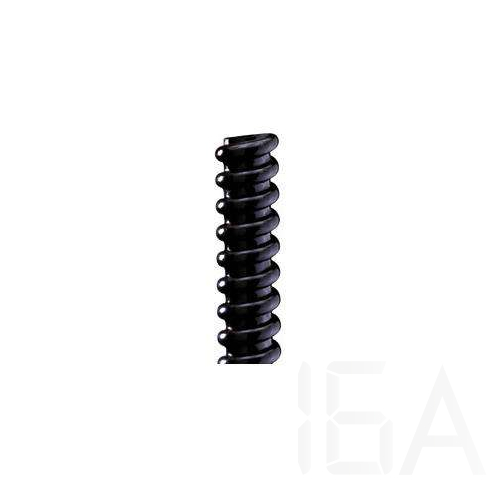 Gewiss gégecső, 40mm-es Diflex, gumírozott, fekete, PVC, spirális, DX30140