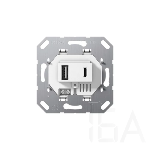 Gira USB Betét 2-es tipus A/C max.3A 5V fehér, 234900