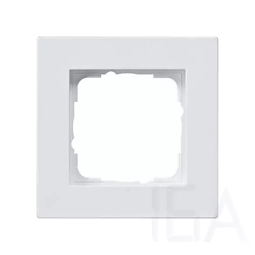 Gira E2, 1-es keret lapos szerelési mód, matt fehér, 211225