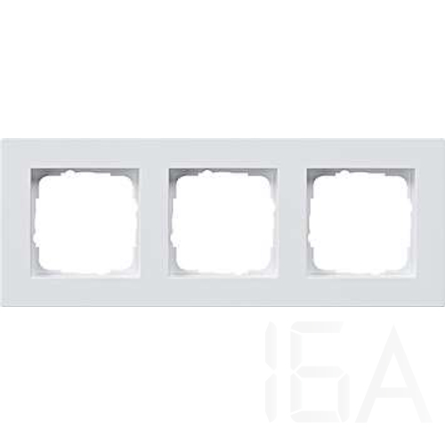 Gira E2, 3-as keret lapos szerelési mód, matt fehér, 213225