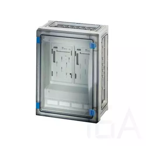 Hensel FP 2213 fogyasztásmérő szekrény átlátszó ajtóval, 2 db elektronikus fogyasztásmérőhöz, 4 db szekrényösszekötővel