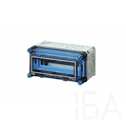 Hensel Mi 71111-0 kismegszakító szekrény 1x12x18mm osztásegységig, PE+N kapcsokkal, csapófedéllel, kék
