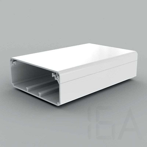 Kopos szerelvényezhető kábelcsatorna, 100x40mm-es, műanyag, fehér, EKD 100X40 HD