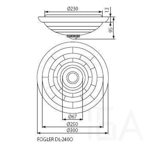 Kanlux FOGLER DL-240O lámpa E27, 18120 Kanlux FOGLER DL-240O lámpa E27, 18120