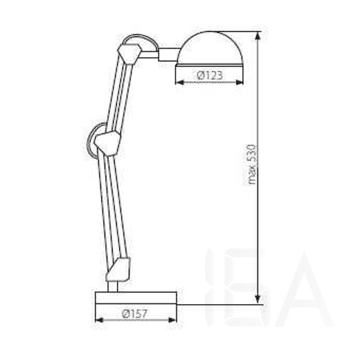 Kanlux PIXA KT-40-W asztali lámpa, fehér Kanlux PIXA KT-40-W asztali lámpa, fehér