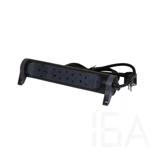 Legrand Elosztósor Premium 4x2P+F forgatható, 1,5 m vezetékkel, fekete, 694530