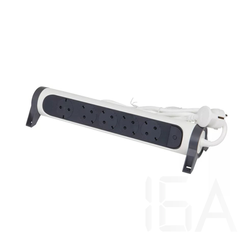 Legrand Elosztósor Premium 5x2P+F forgatható, 3 m vezetékkel, fehér/fekete, 694538