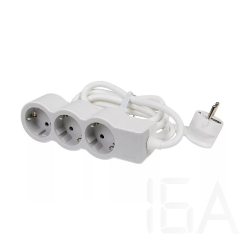 Legrand Elosztósor Standard 3x2P+F, 3 m vezetékkel, fehér-szürke, 694559
