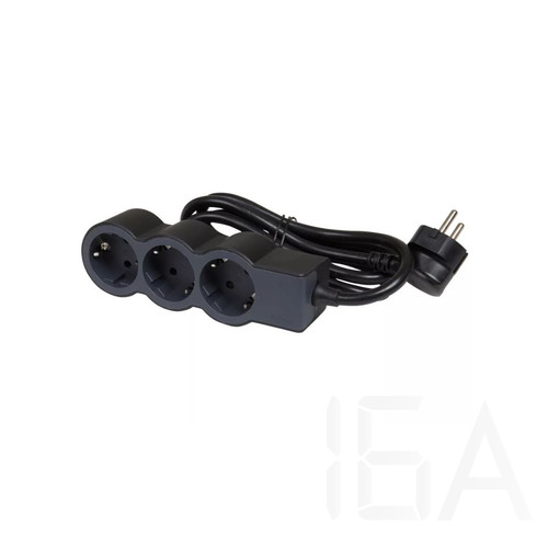 Legrand Elosztósor Standard 3x2P+F, 3 m vezetékkel, fekete, 694560
