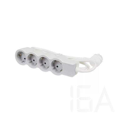 Legrand Elosztósor Standard 4x2P+F, 3 m vezetékkel, fehér-szürke, 694561