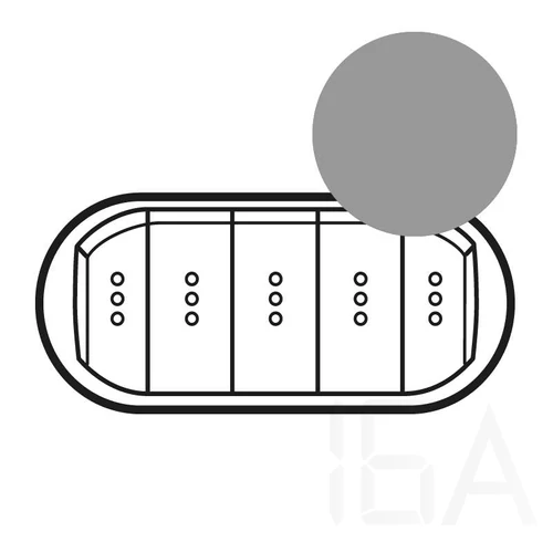 Legrand Céliane 5-ös billentyű, fényjelzős, titán, 68320