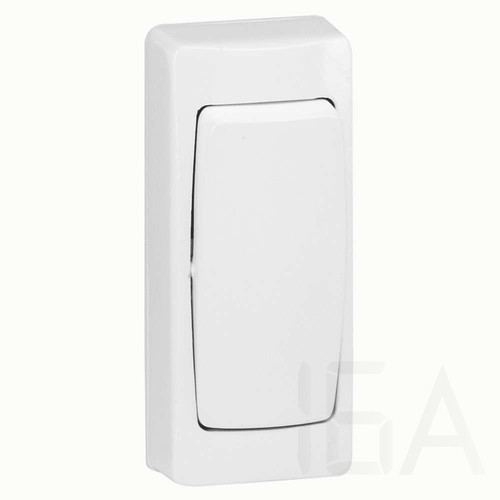 Legrand Oteo falon kívüli keskeny egypólusú kapcsoló kerettel fehér, 86084