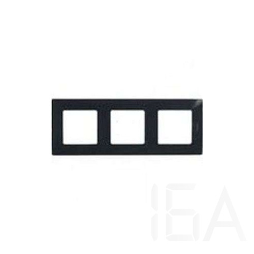 Legrand Niloé hármas keret, onyx fekete, 397053