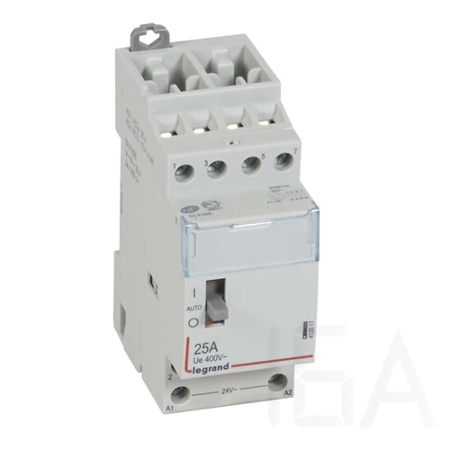 Legrand CX3 moduláris kontaktor 25A 24V 4Z - karral, 412517