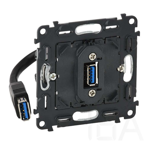 Legrand Valena InMatic elővezetékezett USB adatátviteli csatlakozóaljzat mechanizmus, 753082
