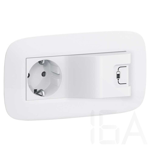 Legrand 2P+F + USB kombinált csatlakozóaljzat, Valena Life, fehér, 753135