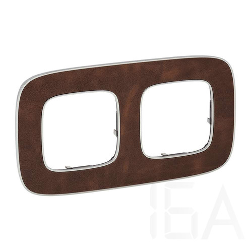 Legrand Valena Allure Kettes keret, Cserzett bőr, 754452