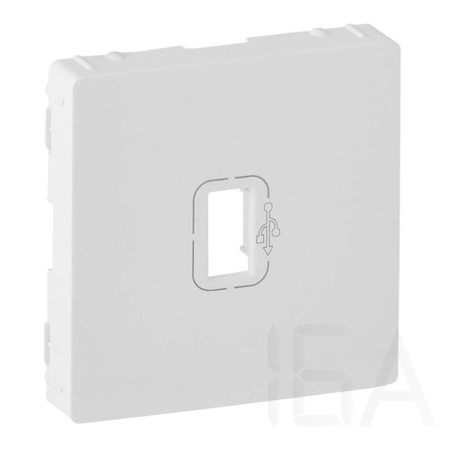 Legrand Valena Life elővezetékezett USB adatátviteli csatlakozóaljzat burkolat, fehér, 754750