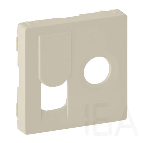 Legrand Valena Life TV csatlakozóaljzat + RJ45 Cat. 6 UTP aljzat burkolat, elefántcsont, 754831