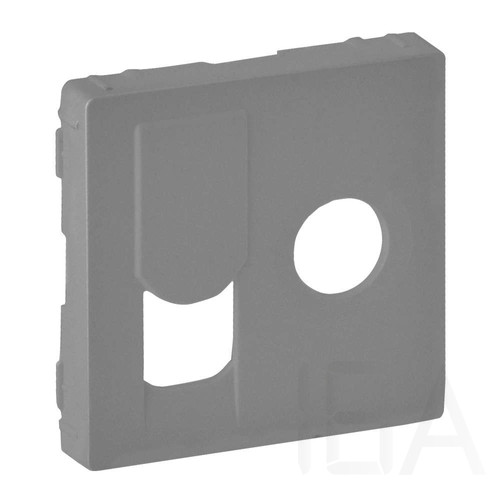 Legrand Valena Life TV csatlakozóaljzat + RJ45 Cat. 6 UTP aljzat burkolat, alumínium, 754832