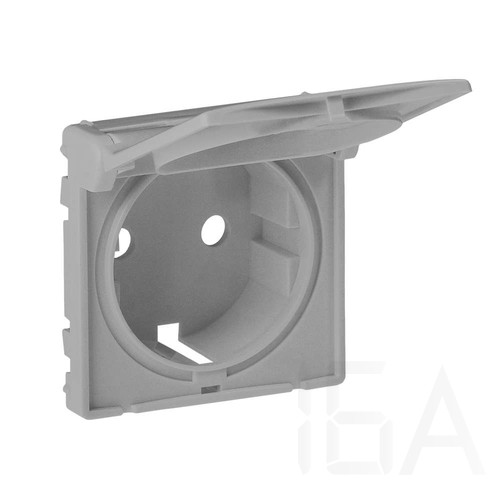 Legrand Valena Life 2P+F csatlakozóaljzat burkolat csapófedéllel alumínium, 754842