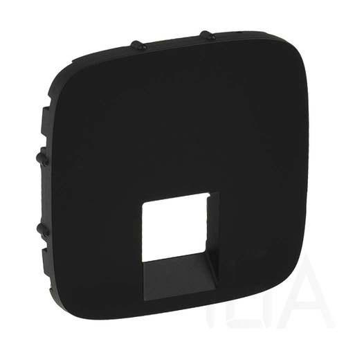 Legrand Valena Allure RJ11/RJ45 aljzat burkolat, Fekete, 755418