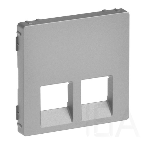 Legrand Valena Life 2xRJ45/RJ11 csatlakozóaljzat burkolat alumínium, 755422