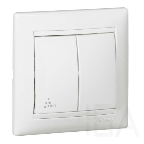 Legrand Valena IP44 kettős váltókapcsoló, fehér, 770098