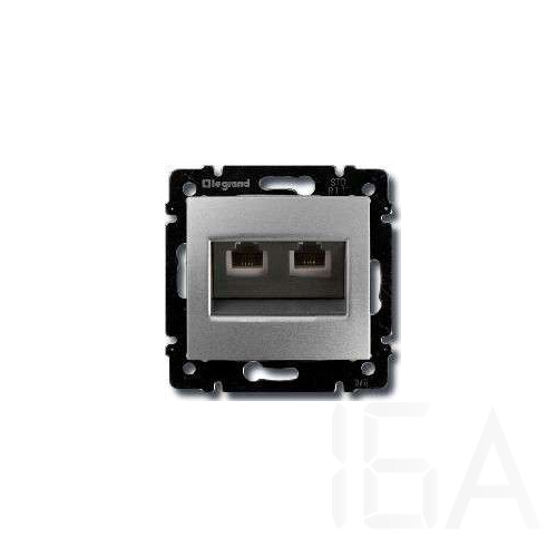 Legrand Valena telefoncsatlakozó 2xRJ11 alumínium, 770139