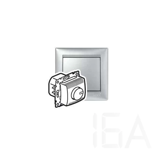 Legrand Valena forgatógombos fényerőszabályzó 100-1000W (izzó- és halogén), alumínium, 770260