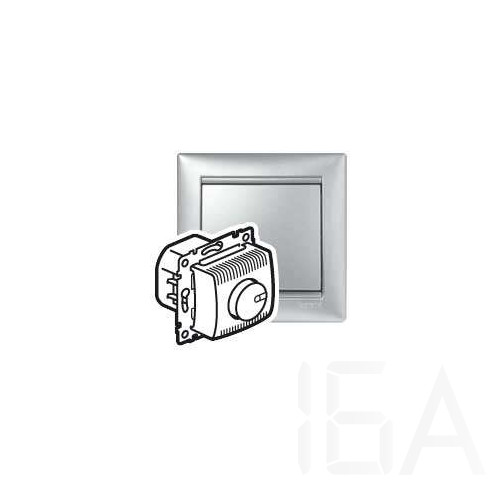 Legrand Valena forgatógombos fényerőszabályzó 100-1000W (izzó- és halogén), alumínium, 770260