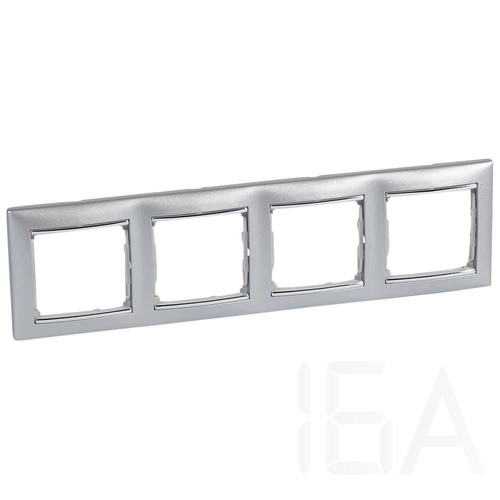 Legrand Valena Alumínium / Ezüst, 4-es vízszintes keret, 770354