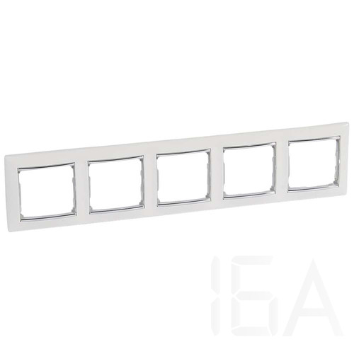 Legrand Valena Fehér / Ezüst, 5-ös vízszintes keret, 770495