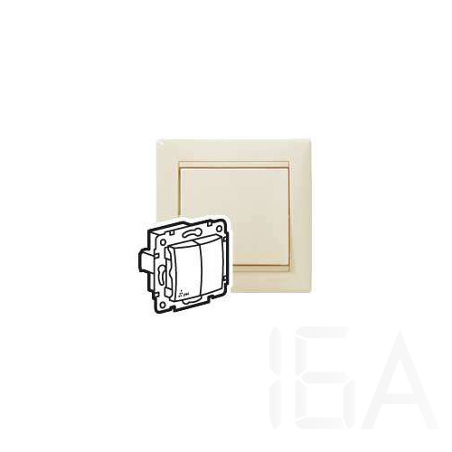 Legrand Valena IP44 kettős váltókapcsoló, elefántcsont, 774198