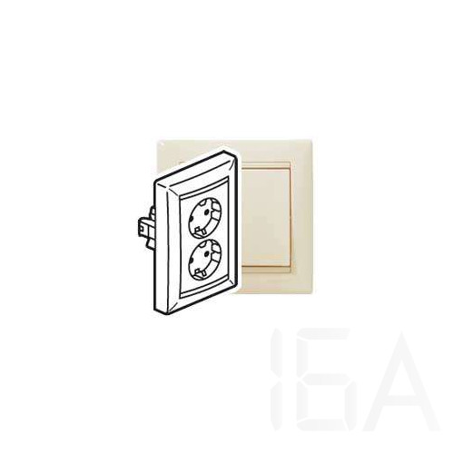Legrand Valena 2x2P+F csatlakozóaljzat elefántcsont, 774370 Legrand Valena 2x2P+F csatlakozóaljzat elefántcsont, 774370