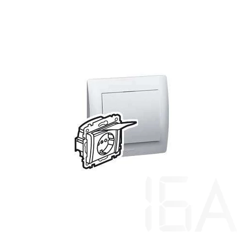 Legrand Galea Life 2P+F földelt csatlakzóaljzat csapófedéllel IP44 fehér, 775924