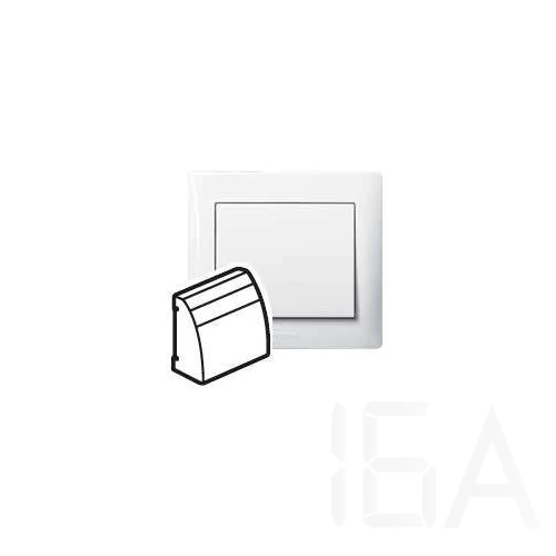 Legrand Galea Life 60 fokos RJ45 informatikai csatlakozóaljzat burkolat, fehér, 777076