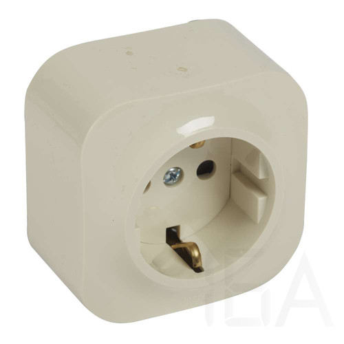Legrand Forix IP20 falon kívüli 2P+F földelt csatlakozóaljzat, 16A , biztonsági zsaluval, bézs, 782450