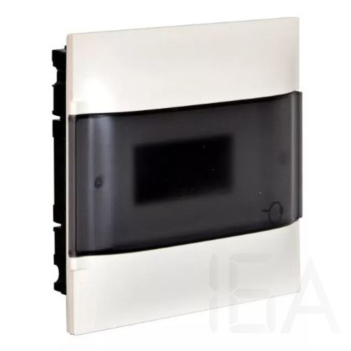 Legrand lakáselosztó füstszínű ajtóval süllyesztett, 1 sor 8 modul, 134158