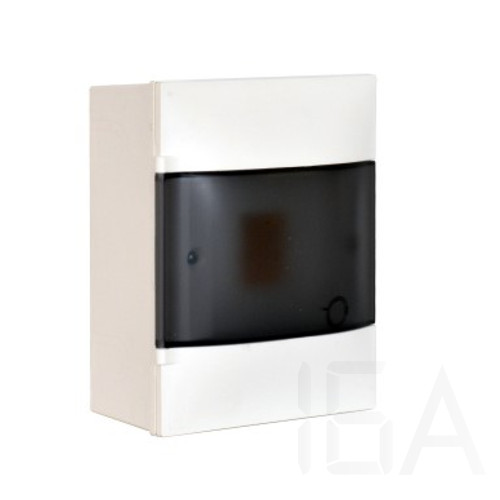 Legrand lakáselosztó füstszínű ajtóval falon kívüli, 1 sor 4 modul, 134214