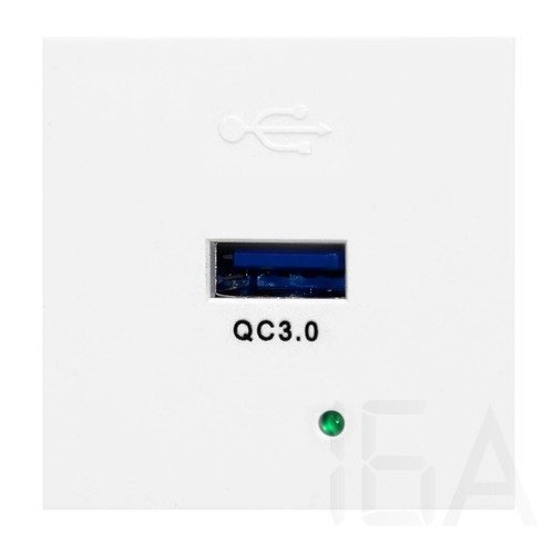 Beépíthető USBQ dugalj, NOEN, fehér, OR-GM-9010 elosztóhoz