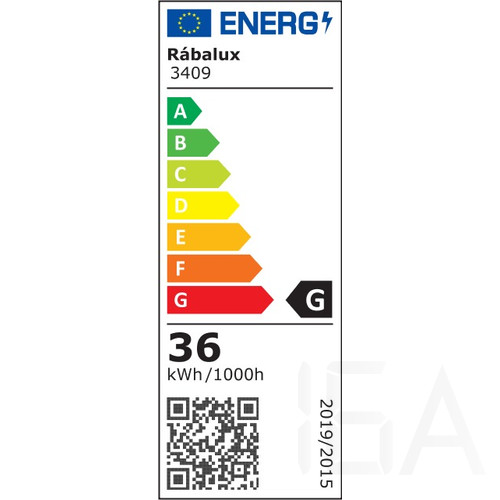 Rábalux Oscar, mennyezeti lámpa, LED 36W, 53x53, fehér, króm, 3409
