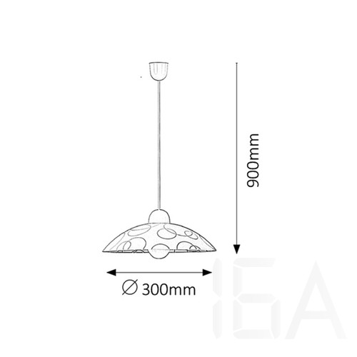Rábalux 1844 Ada függeszték D30cm, fix Rábalux 1844 Ada függeszték D30cm, fix