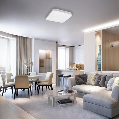 Rábalux Oscar, mennyezeti lámpa, LED 36W, 53x53, fehér, króm, 3409