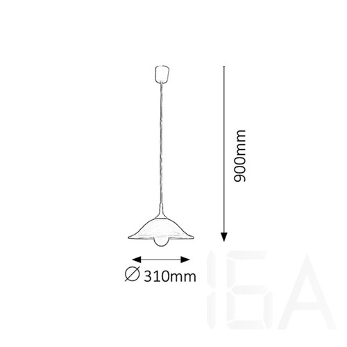 Rábalux 3905 Alabastro függesztett lámpa, D31cm, fix Rábalux 3905 Alabastro függesztett lámpa, D31cm, fix