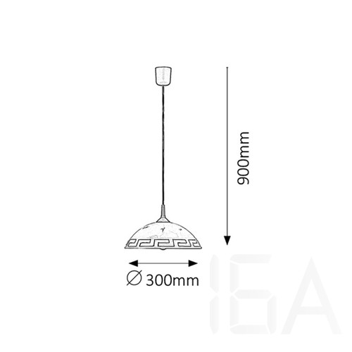 Rábalux 7652 Etrusco függeszték, D30cm, fix Rábalux 7652 Etrusco függeszték, D30cm, fix