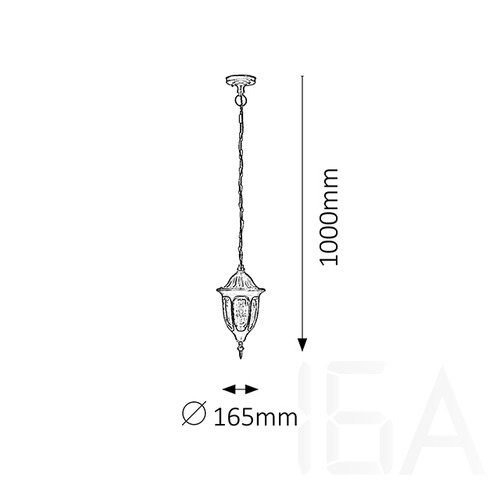 Rábalux 8344 Milano, kültéri függeszték Rábalux 8344 Milano, kültéri függeszték