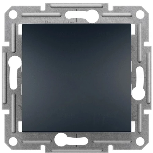 Schneider ASFORA Egypólusú kapcsoló, rugós bekötés, antracit (101), EPH0100171