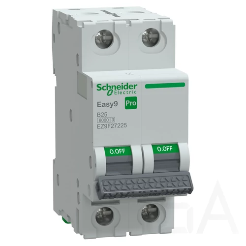 Schneider EASY9 PRO Kismegszakító, 2P 6KA B25A, EZ9F27225